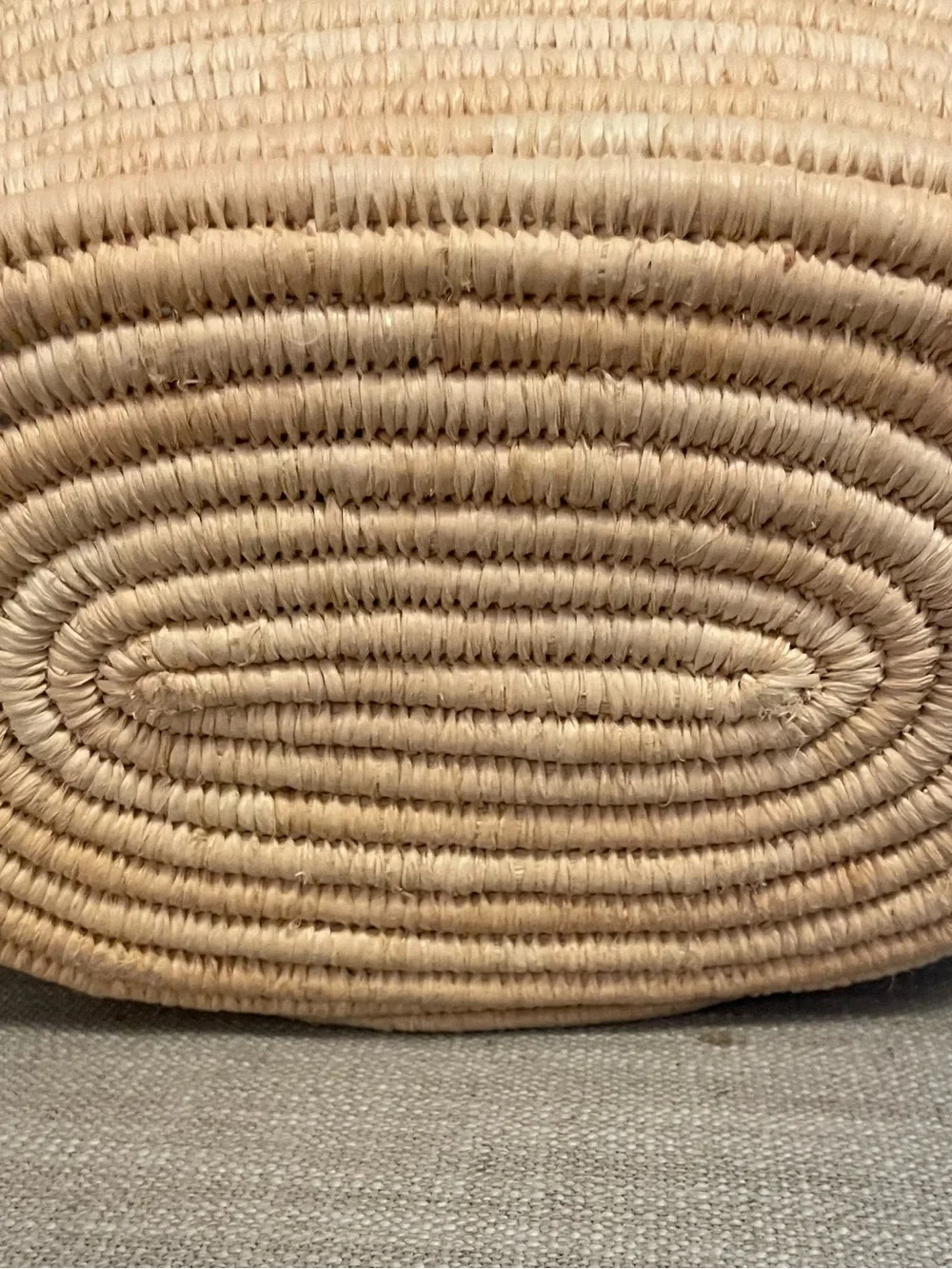 Celine Classic Panier Braided Triomphe in Raffia and Calfskin with dust bag - Picture 7 of 16